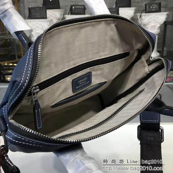 HERMES愛馬仕 最新款 高檔實用 男士手提斜挎包 8830-3 豎款 JD1272